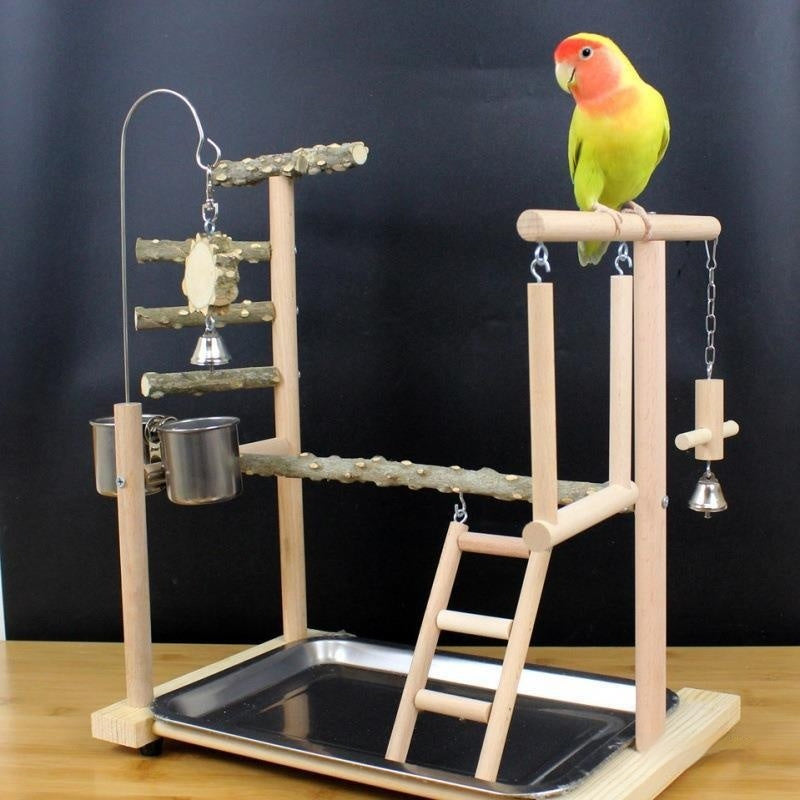 Parrot Toys Tiger Skin Bird Stand