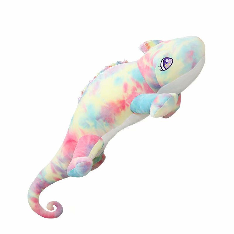 Cute chameleon plush toy doll