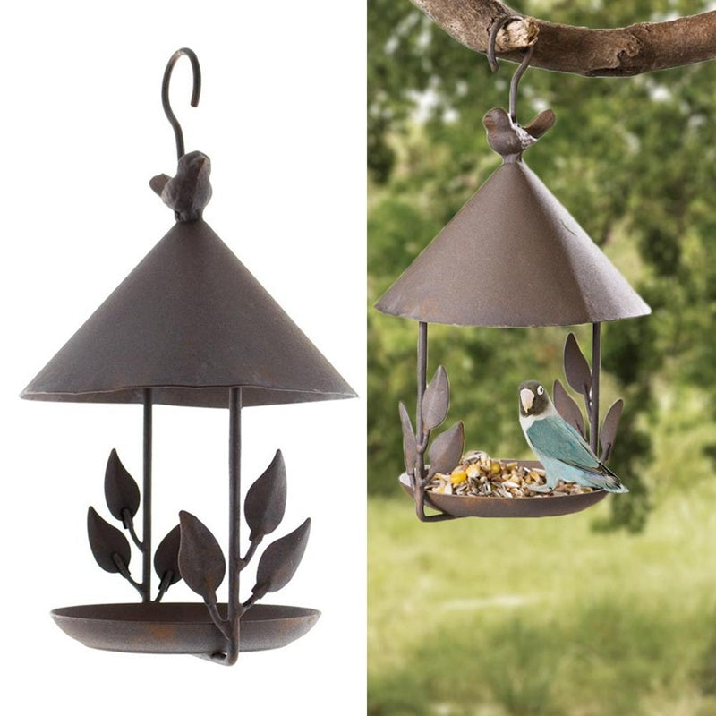 American wrought iron bird feeder