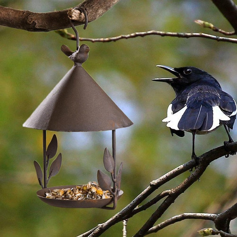American wrought iron bird feeder