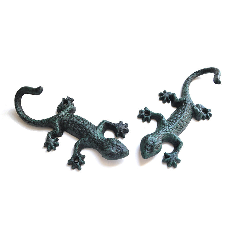 Wrought Iron Gecko Garden Hook