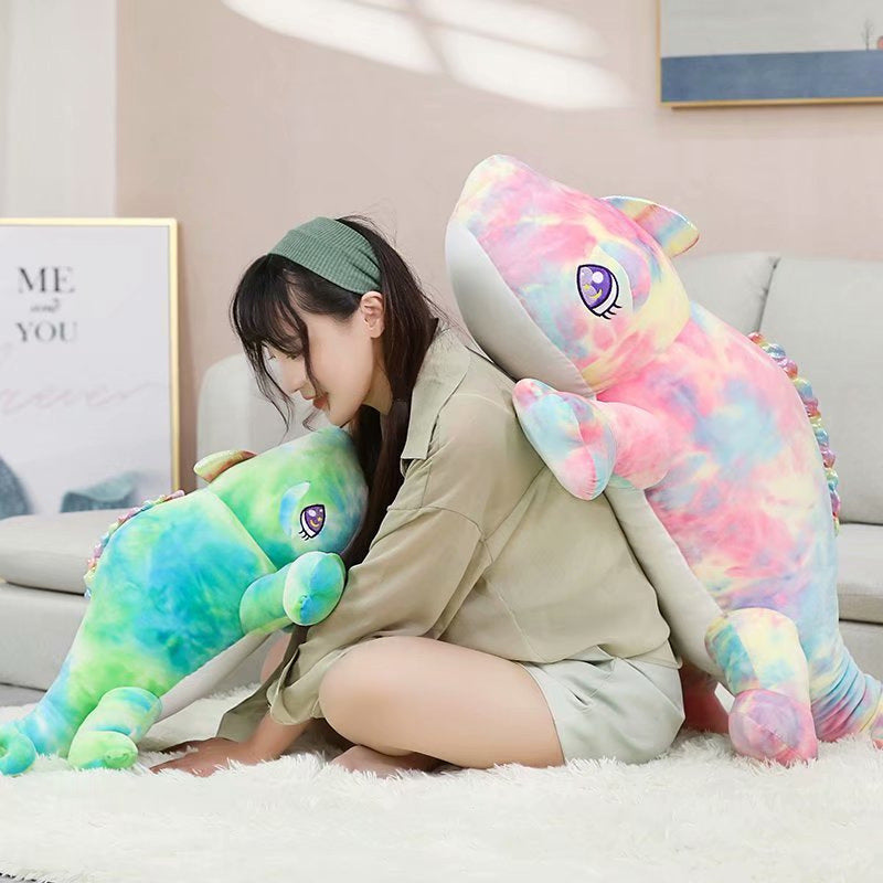 Cute chameleon plush toy doll