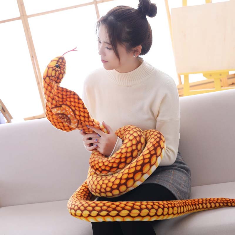 Printed Realistic Big Snake Toy