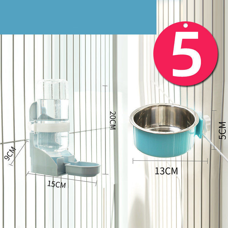 Pet Food Bowl Hanging Cage