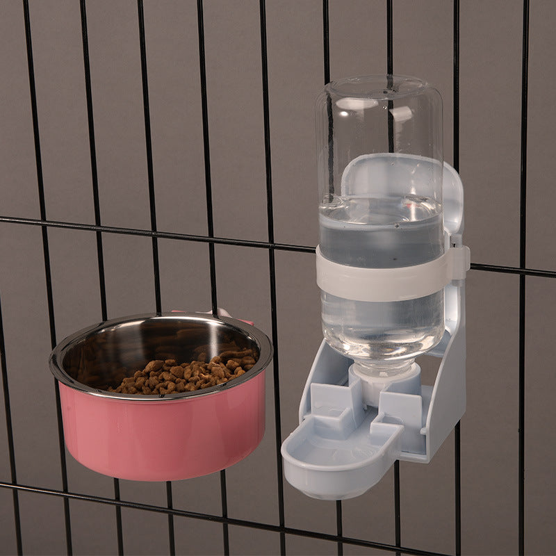 Pet Food Bowl Hanging Cage