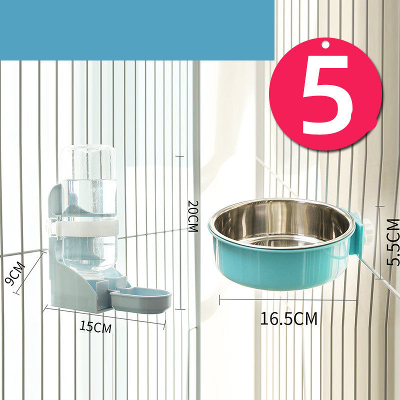 Pet Food Bowl Hanging Cage