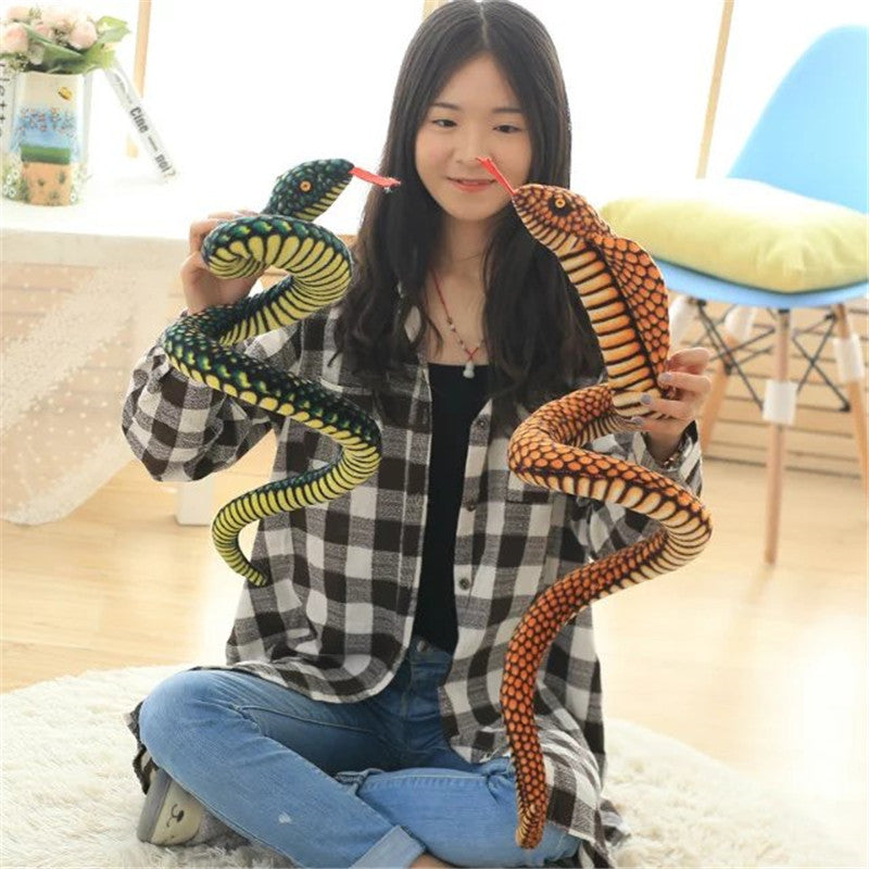 Simulation Snake Toy Python Doll