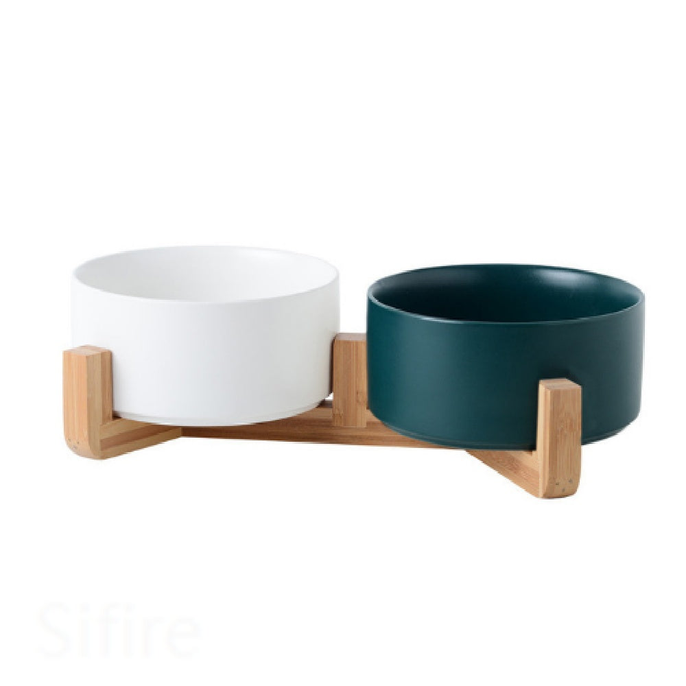 Ceramic Dog Bowl Cat Feeder