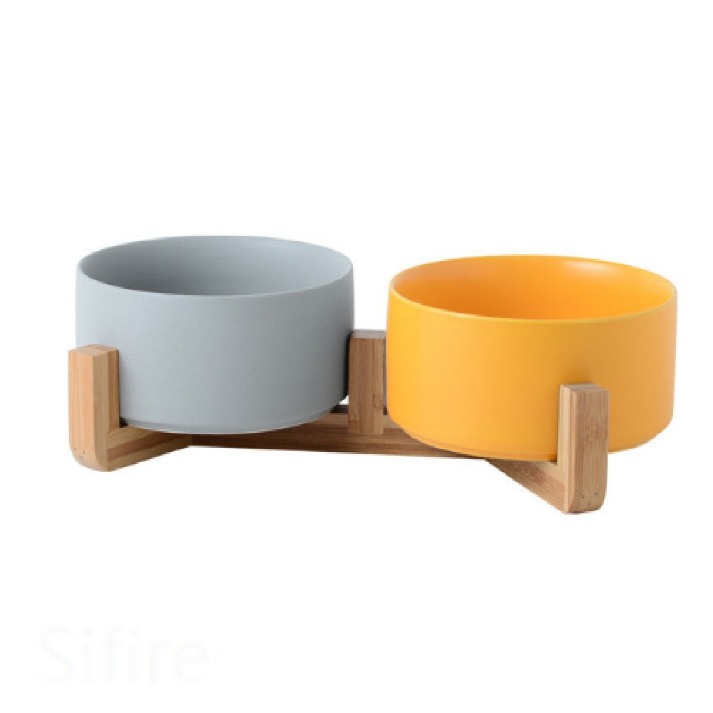 Ceramic Dog Bowl Cat Feeder