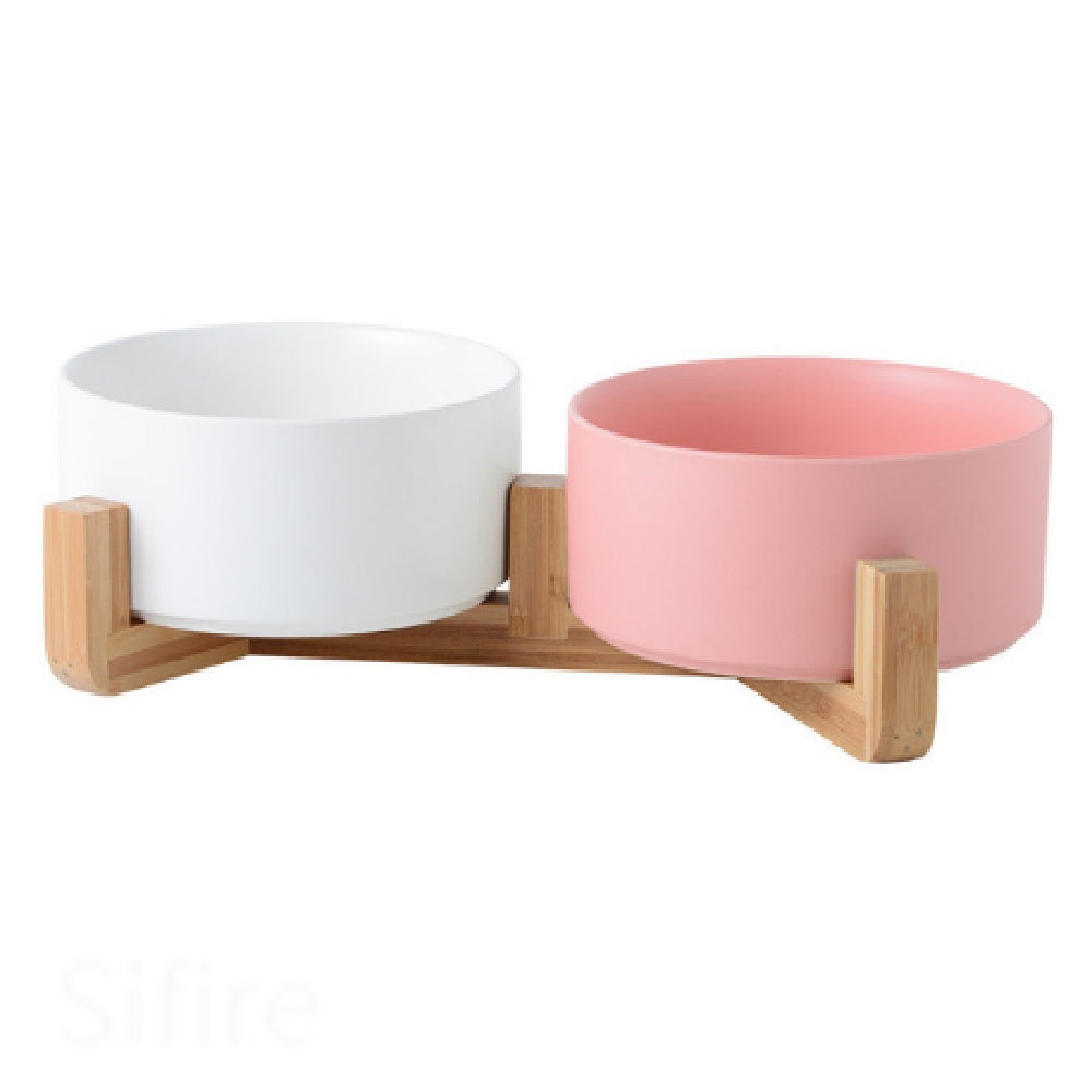 Ceramic Dog Bowl Cat Feeder