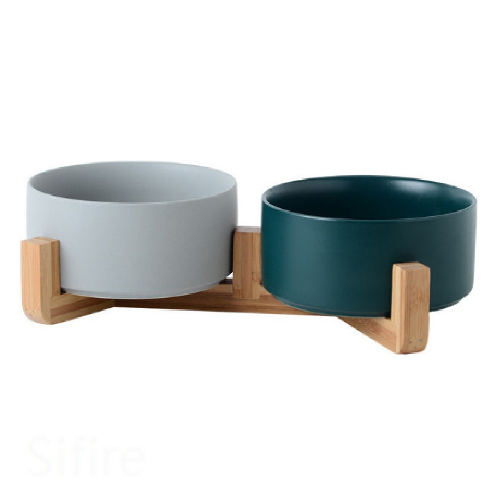 Ceramic Dog Bowl Cat Feeder
