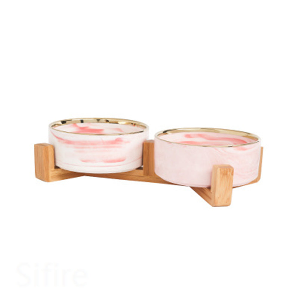 Ceramic Dog Bowl Cat Feeder