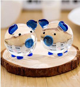 Creative crystal pig glass pig