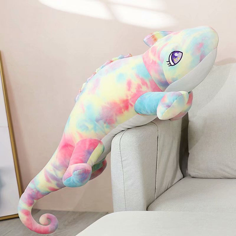 Cute chameleon plush toy doll
