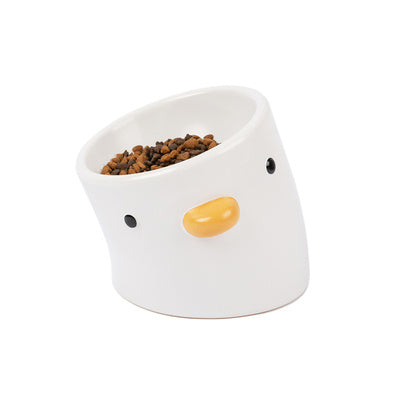 Ceramic Slanted Pet Water Bowl