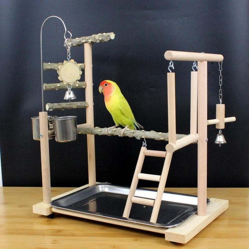 Parrot Toys Tiger Skin Bird Stand