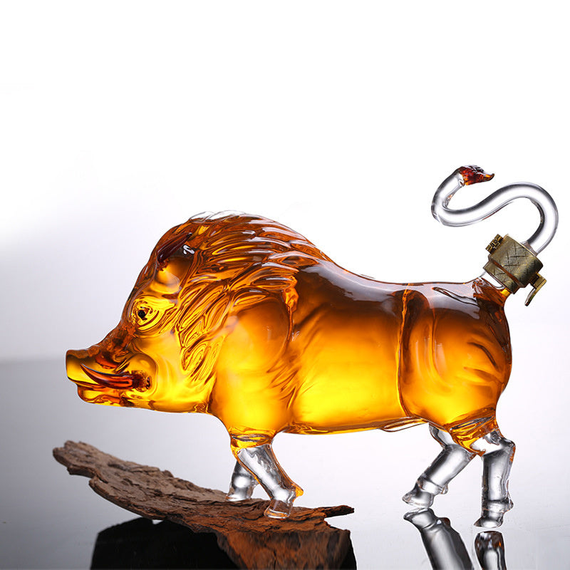 Zodiac Pig Shape Wine Bottle