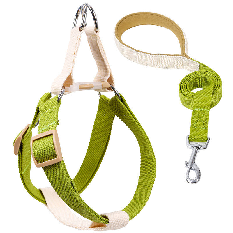 Pet Drawstring Leash Vest-style