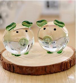 Creative crystal pig glass pig
