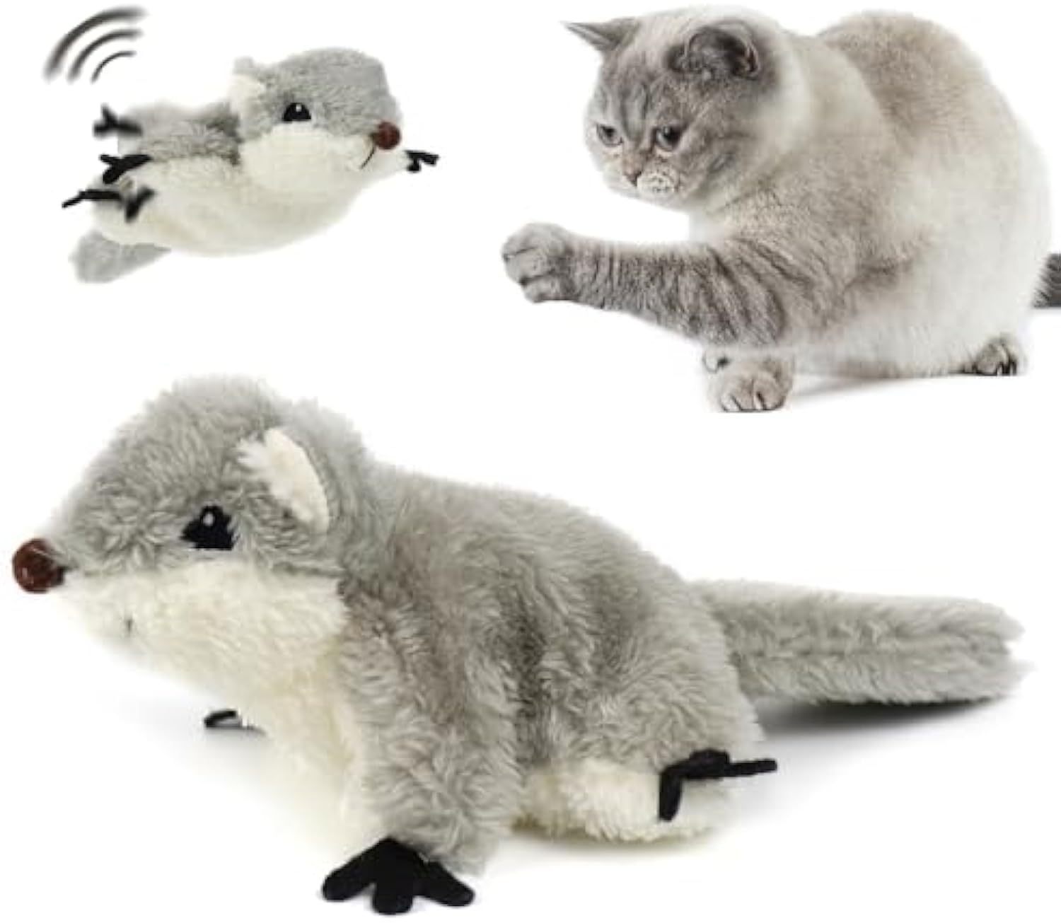 Cat Toys Flapping Squirrel