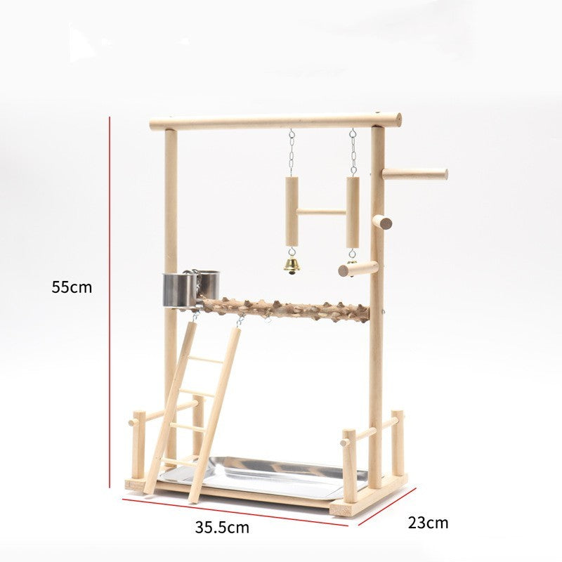 Bird Playground Wood Frame