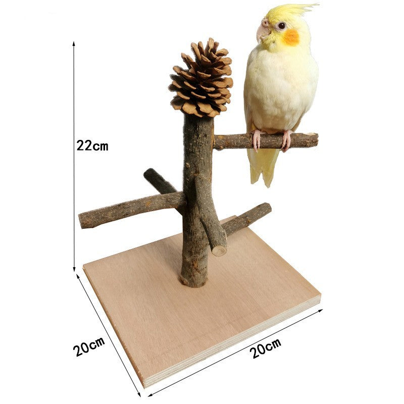 Solid Wood Parrot Toys