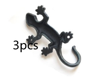 Wrought Iron Gecko Garden Hook
