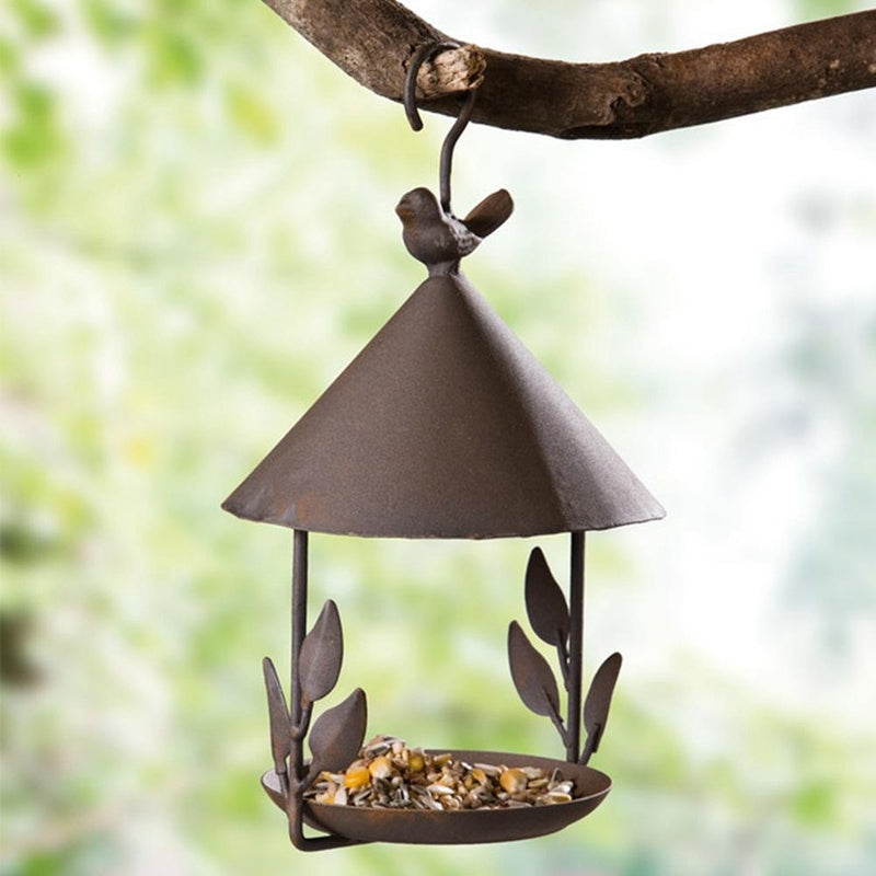 American wrought iron bird feeder