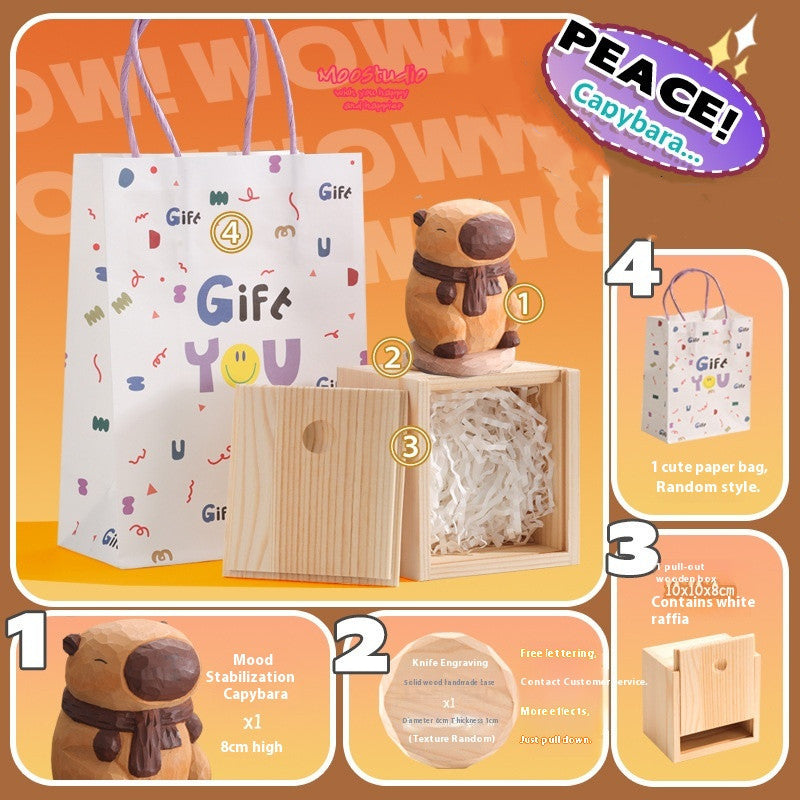 Guinea Pig Wooden Decoration