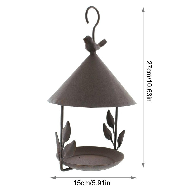 American wrought iron bird feeder
