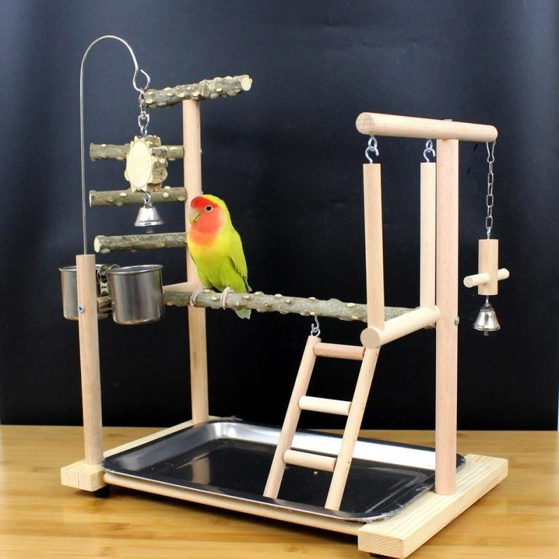 Parrot Toys Tiger Skin Bird Stand