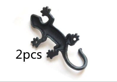 Wrought Iron Gecko Garden Hook