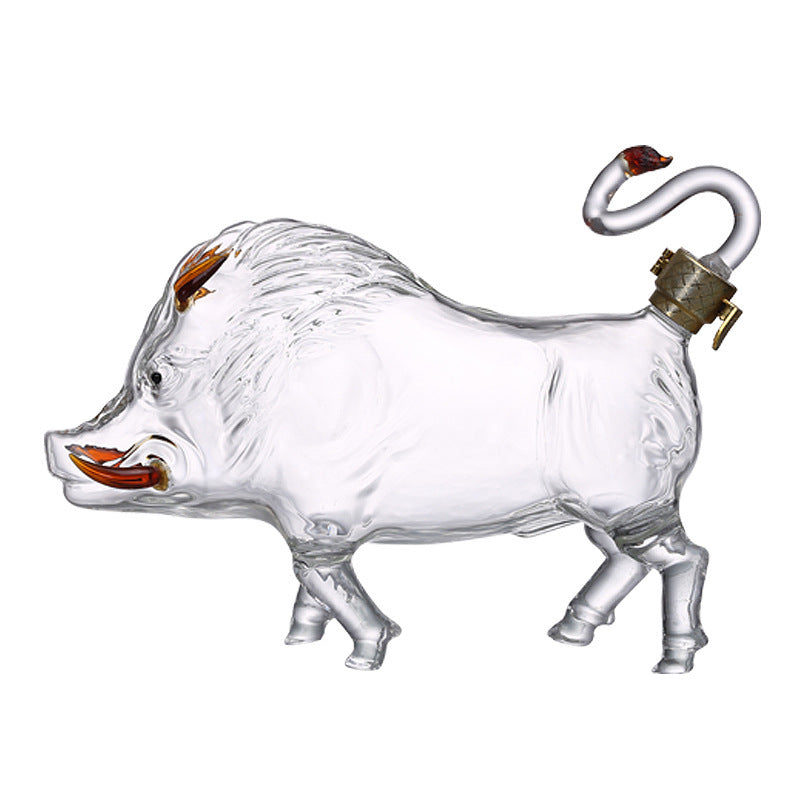 Zodiac Pig Shape Wine Bottle