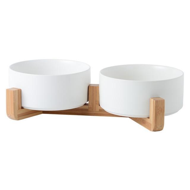 Ceramic Dog Bowl Cat Feeder