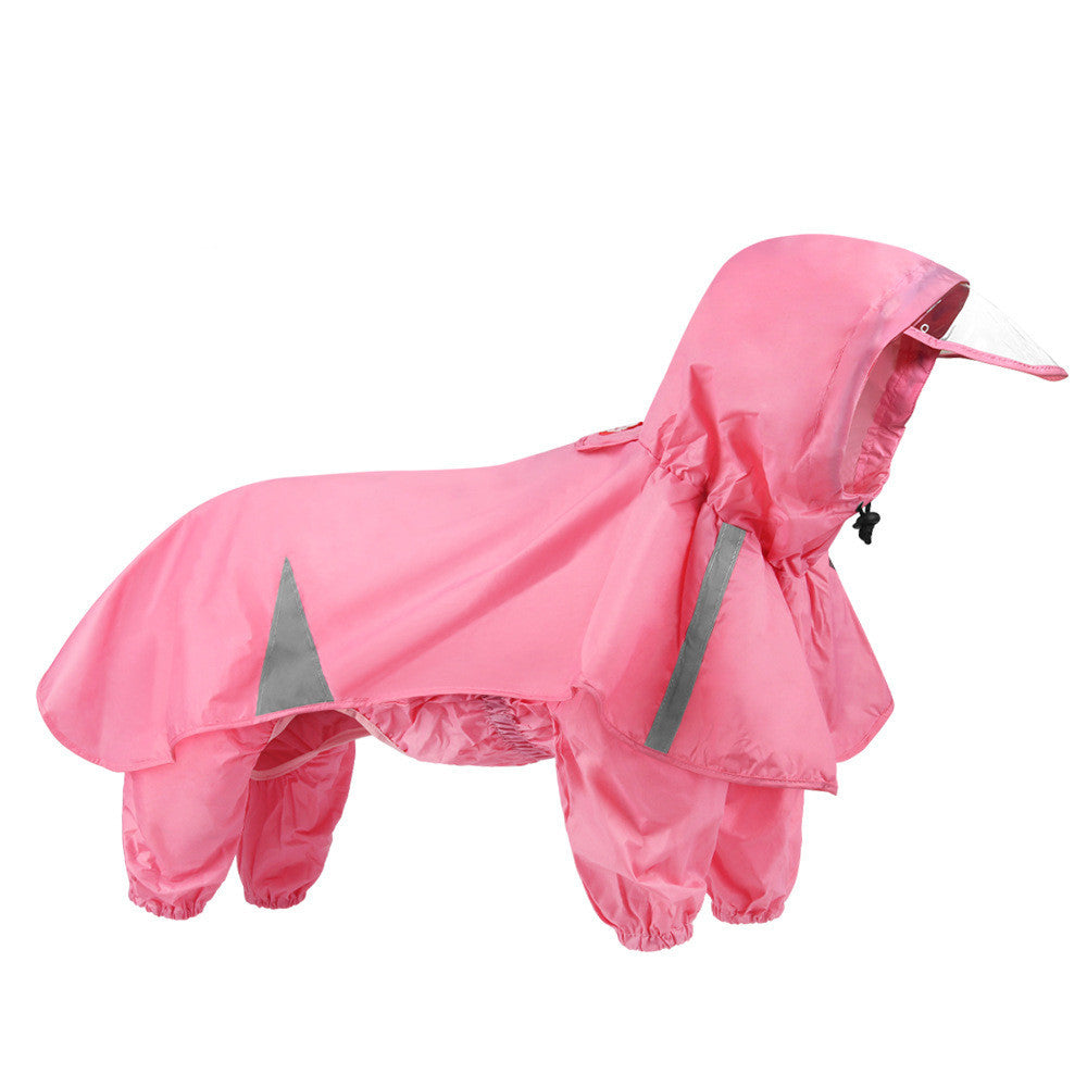 Pet Fashion Cloak Hooded Raincoat