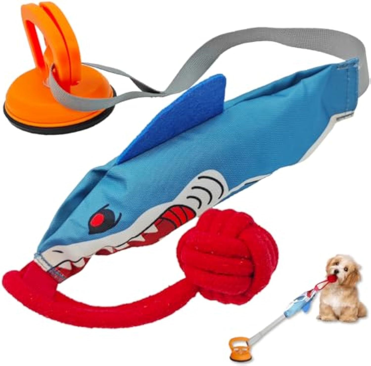 Squeaky Dog Tug Toy Interactive