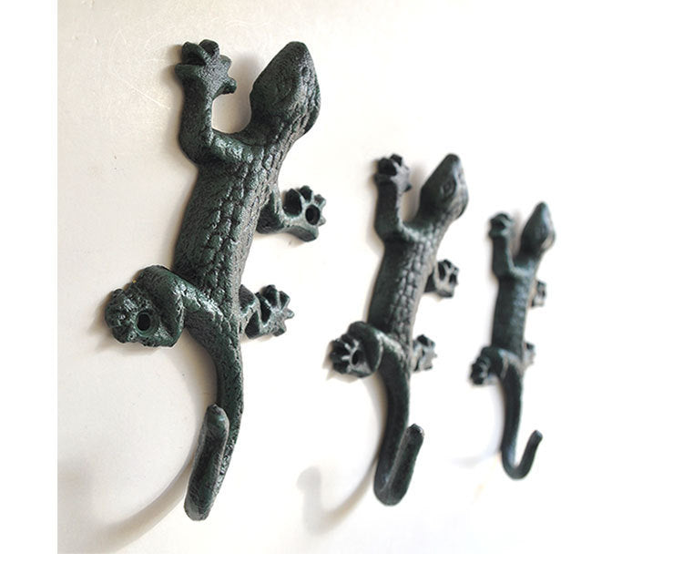 Wrought Iron Gecko Garden Hook