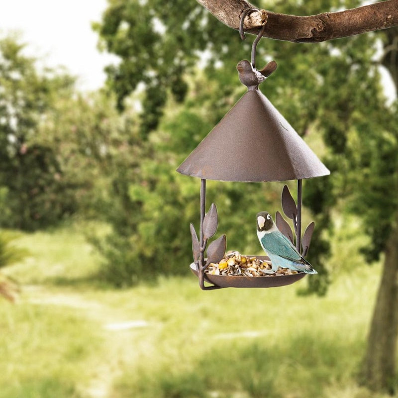 American wrought iron bird feeder