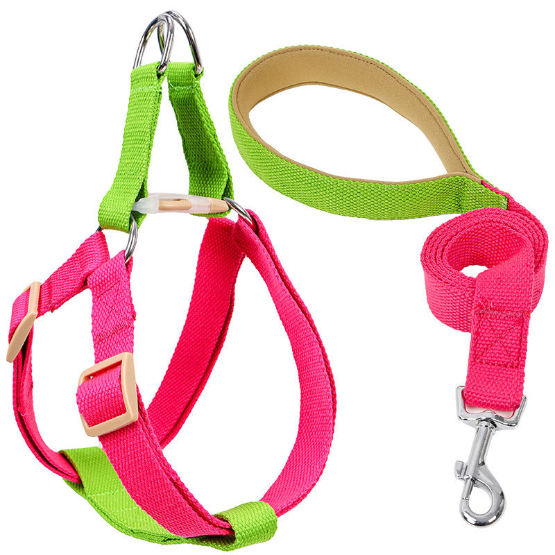 Pet Drawstring Leash Vest-style