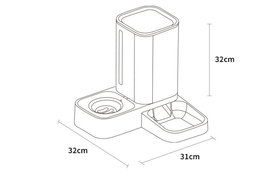 Pet Automatic Plastic Pet Bowl