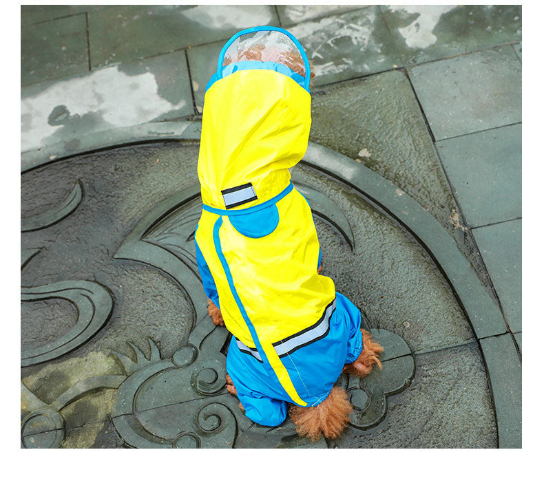 Pet dog raincoat tail waterproof