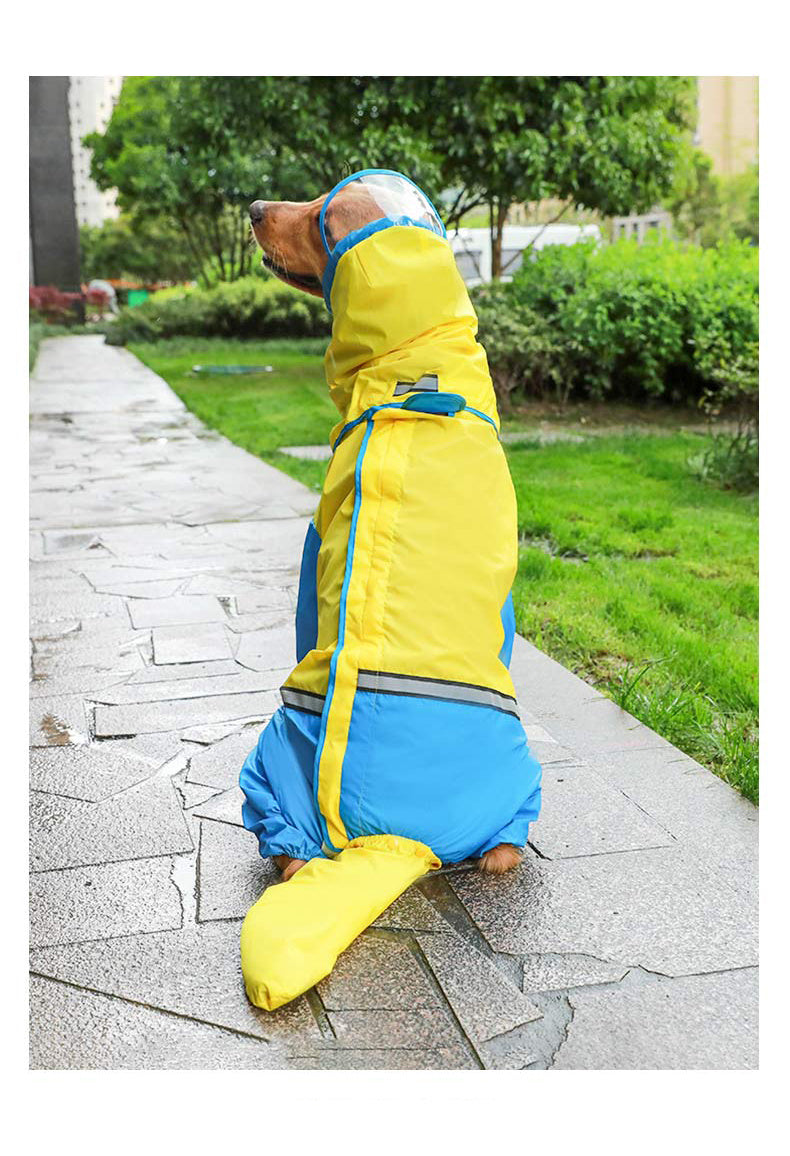 Pet dog raincoat tail waterproof