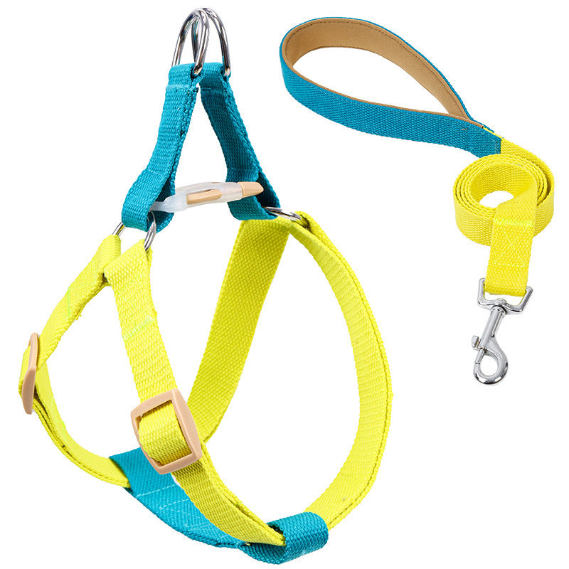 Pet Drawstring Leash Vest-style