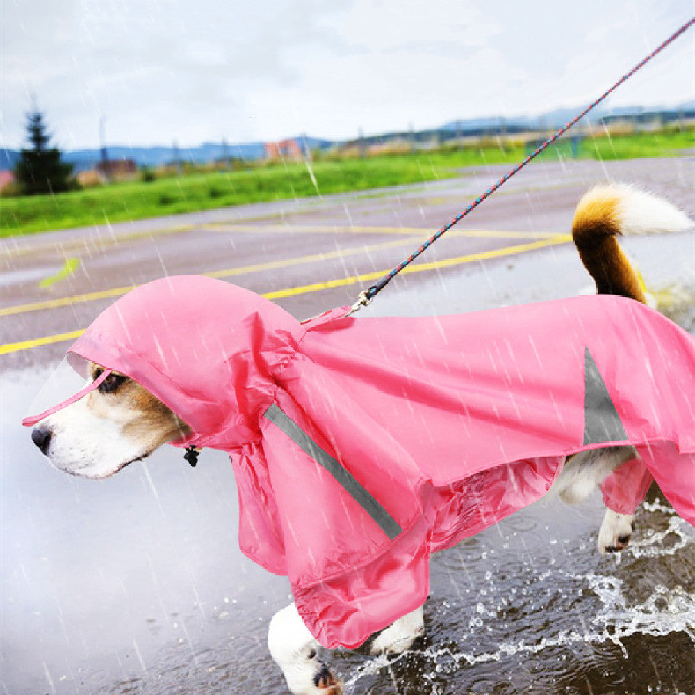 Pet Fashion Cloak Hooded Raincoat