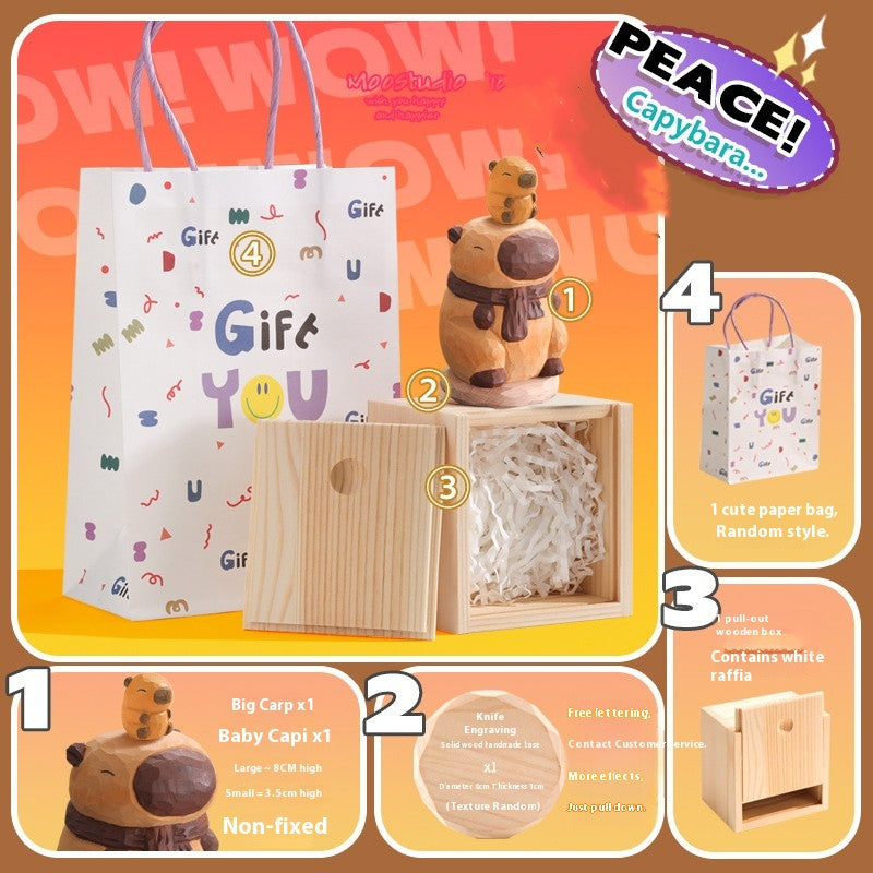 Guinea Pig Wooden Decoration