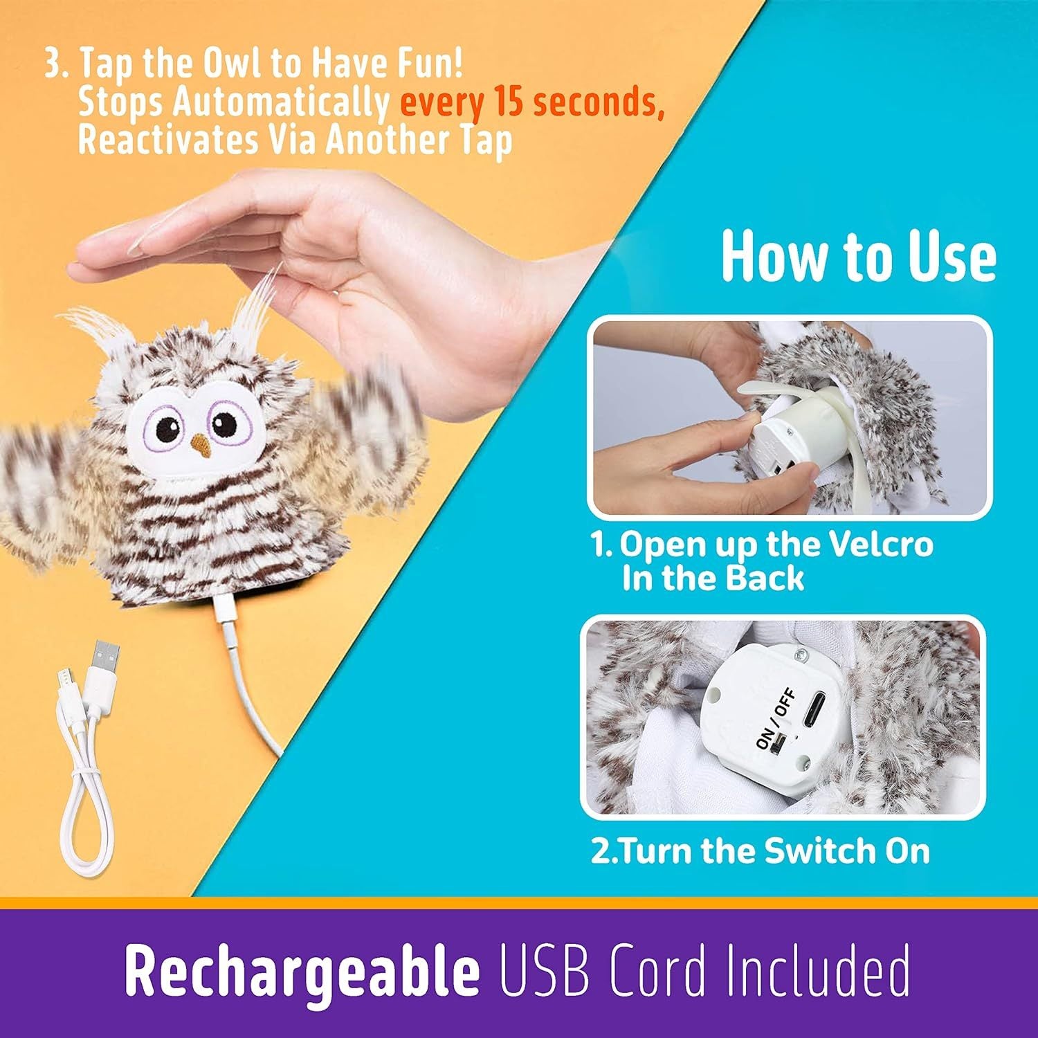 Interactive Cat Toy Rechargeable