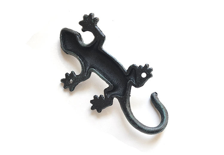 Wrought Iron Gecko Garden Hook