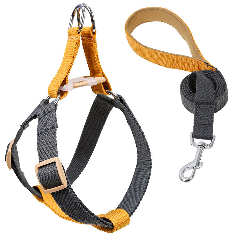 Pet Drawstring Leash Vest-style