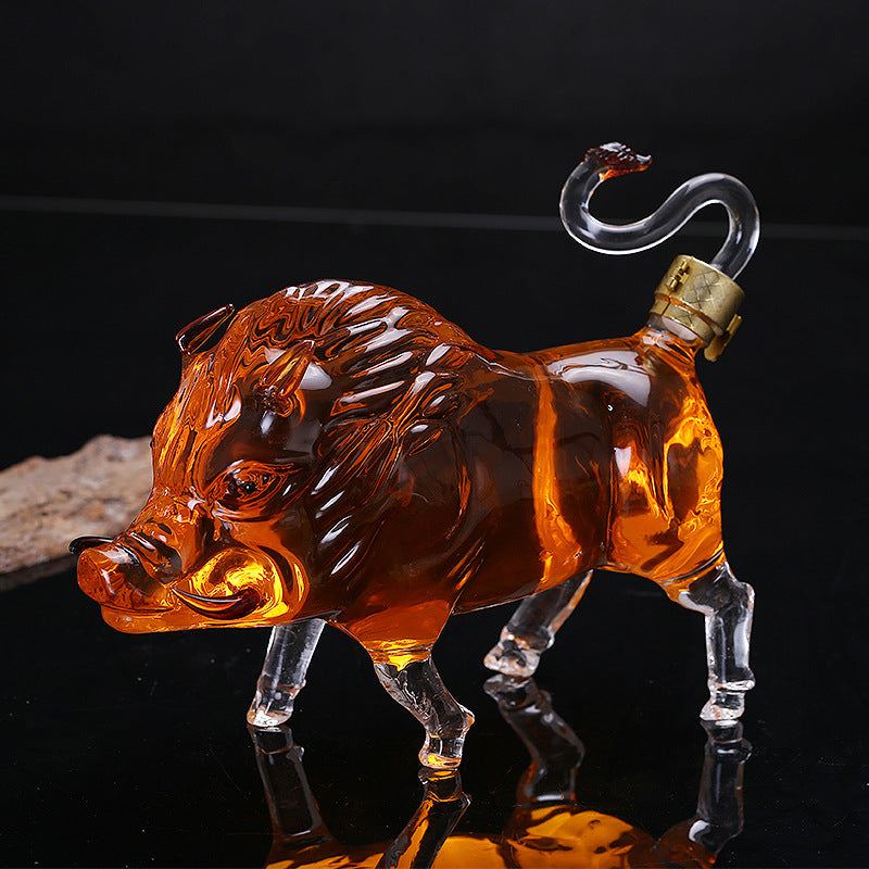 Zodiac Pig Shape Wine Bottle