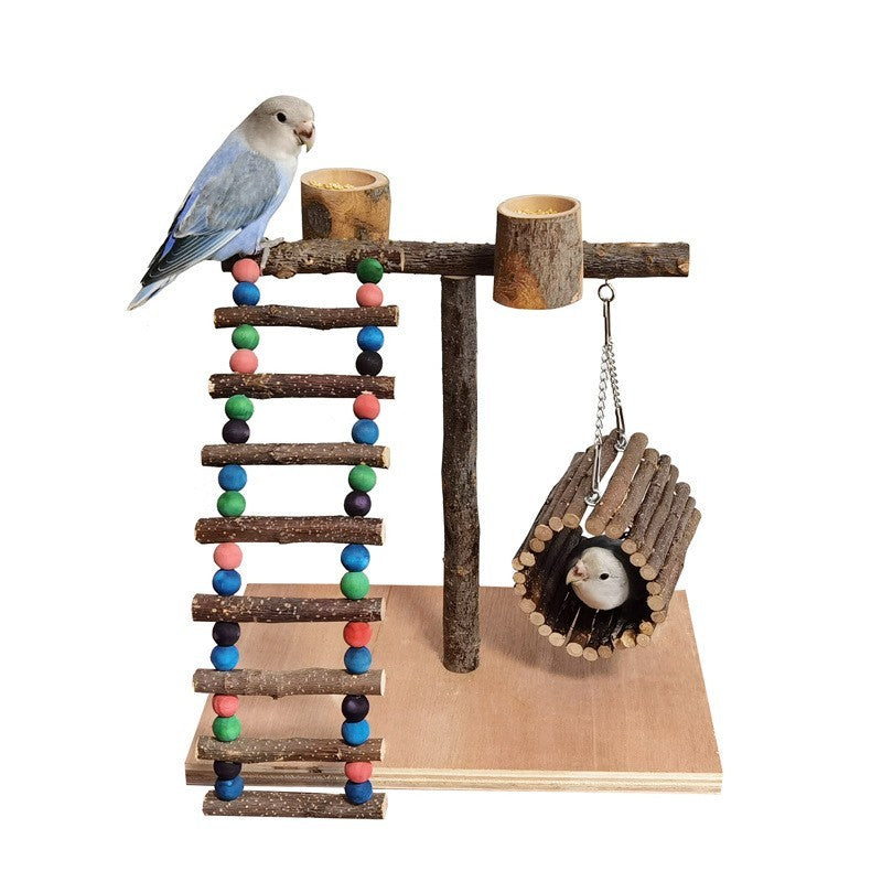 Solid Wood Parrot Toys